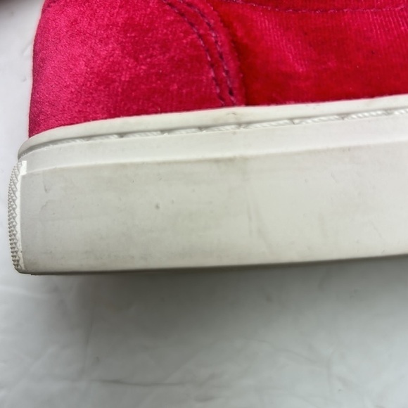 J.Crew Road Trip Crushed Velvet Barbie Pink Slip On Loafers Shoes SZ 6 Preppy - Picture 8 of 12